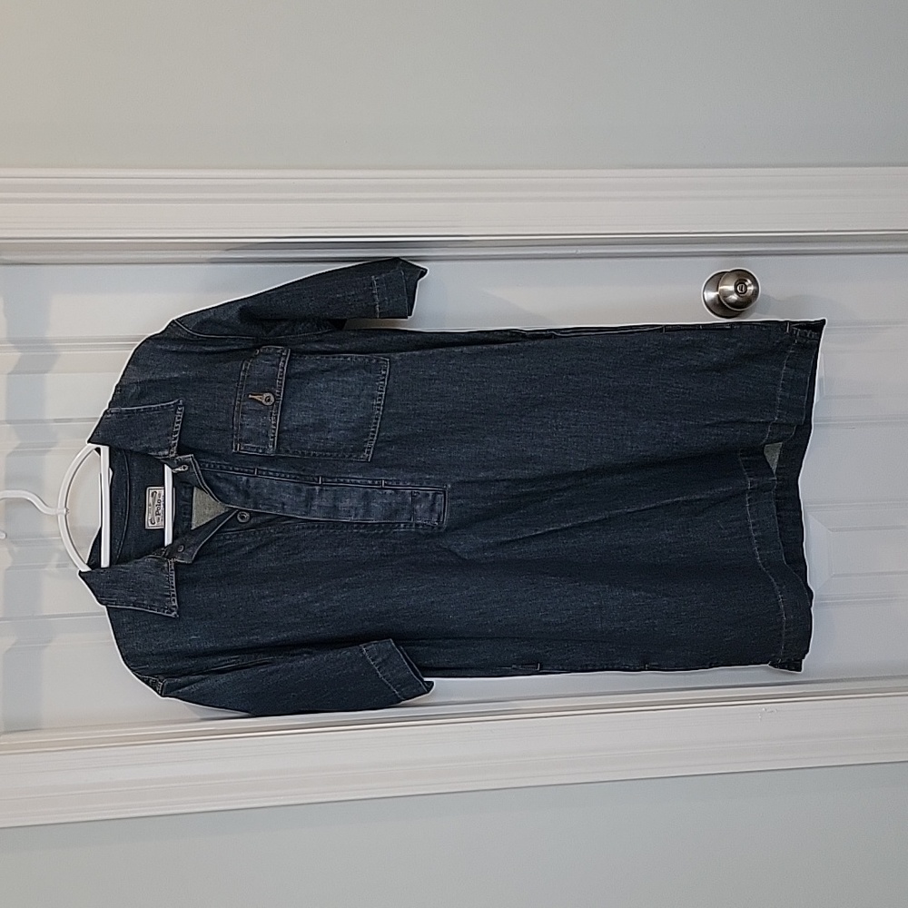 Ralph Lauren Polo Denim dress with pockets.  Large. Excellent condition